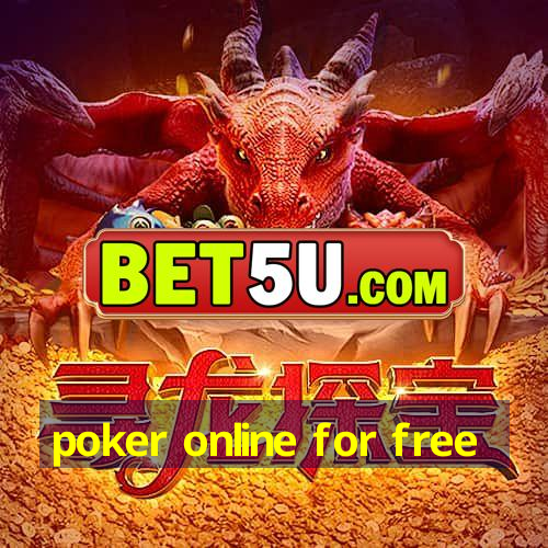 poker online for free